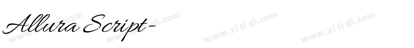 Allura Script字体转换 Allura Script字体转换
